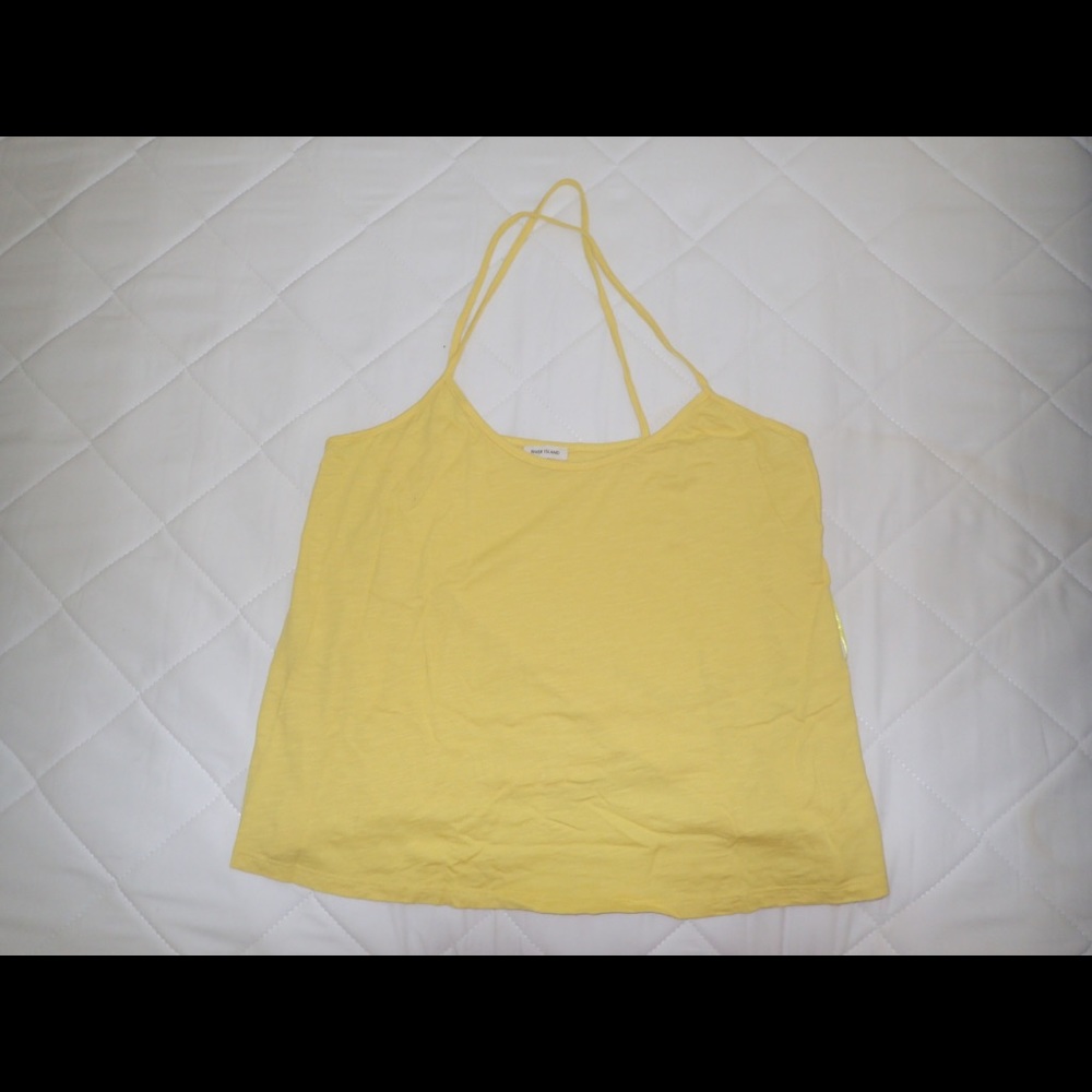 Spaghetti , backless crisscross top
